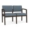Lesro 2 Seat Tandem Seating W/ No Center Arm, 44 in W 26 in L 31.5 in H, Lenox Series LW2101 - alternate 1